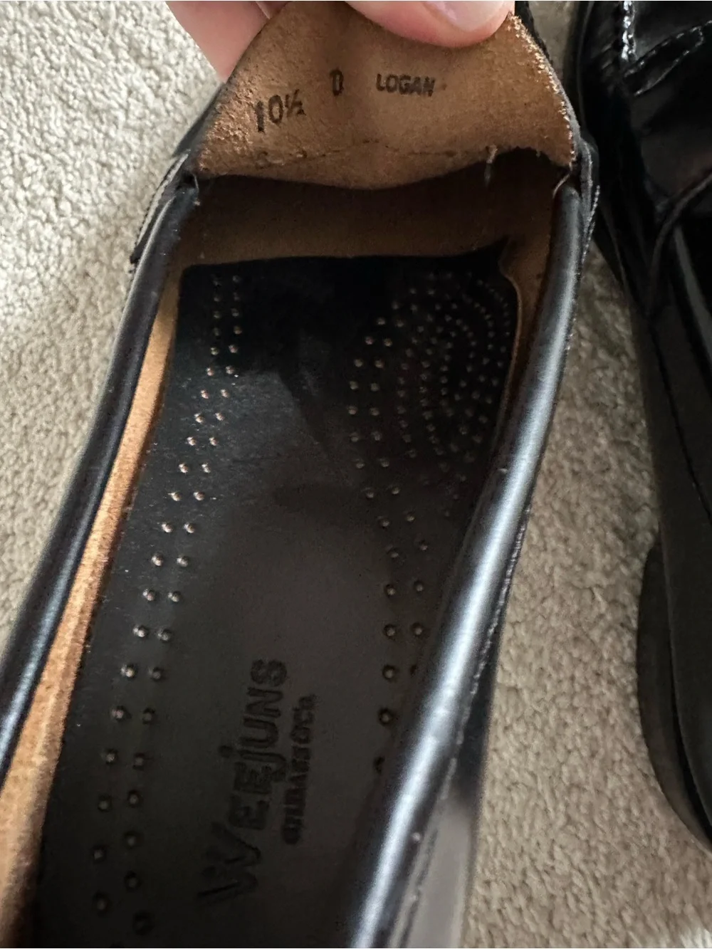 G.H. Bass & Co. Weejuns Black Patent Leather Penny Loafers Men’s 10.5